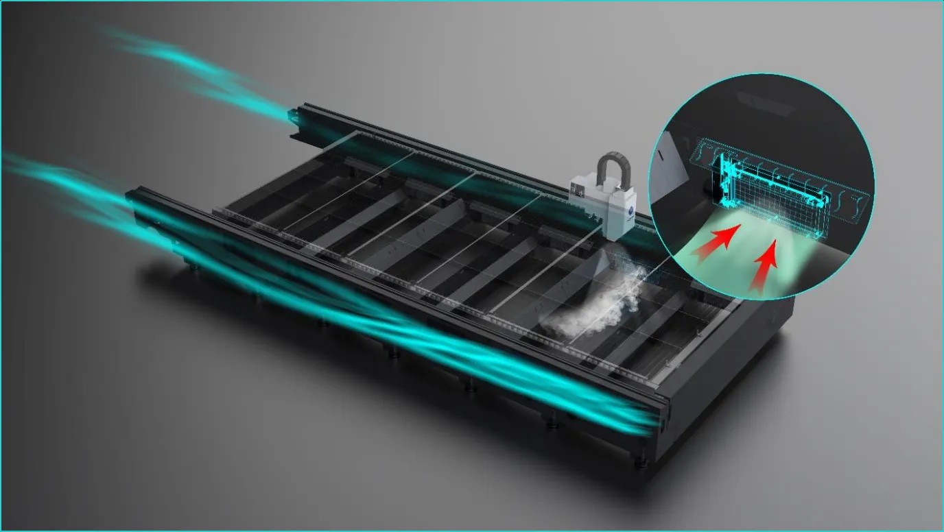 lagom fiber lazer kesim makinesi şasesi